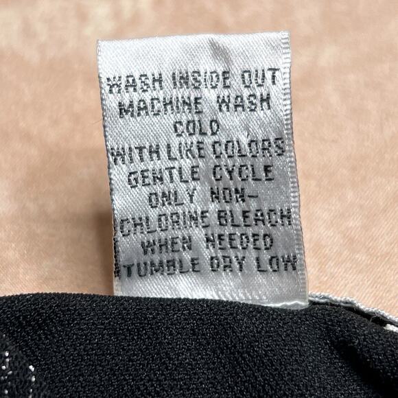 Vintage 90s Pursuits ltd. Geometric Metallic Tank Top Black Gray Party Mod Disco - Picture 5 of 6